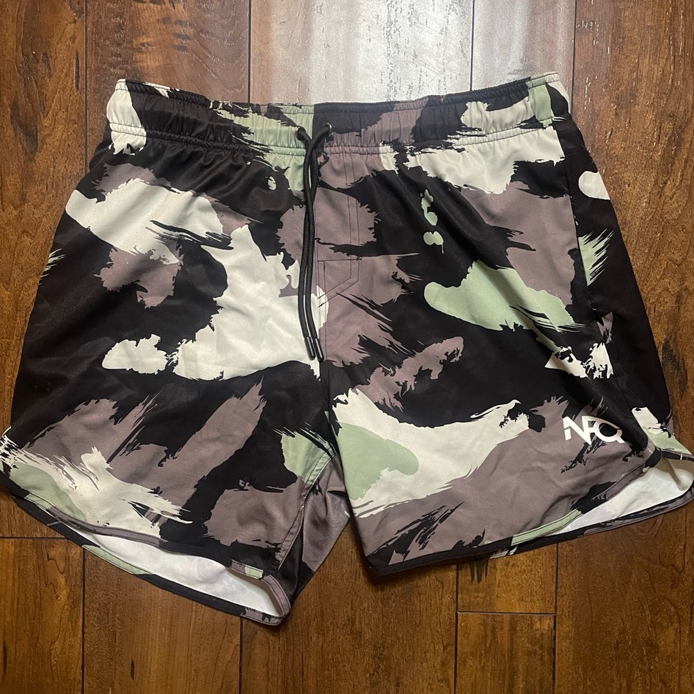 NFQ covert training shorts NeverF*ckingquit large running training gym workout